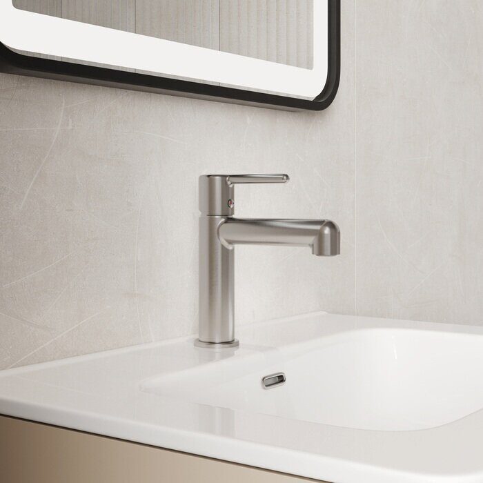 Aiger Iddis хром смеситель для умывальника AIGBC00i01