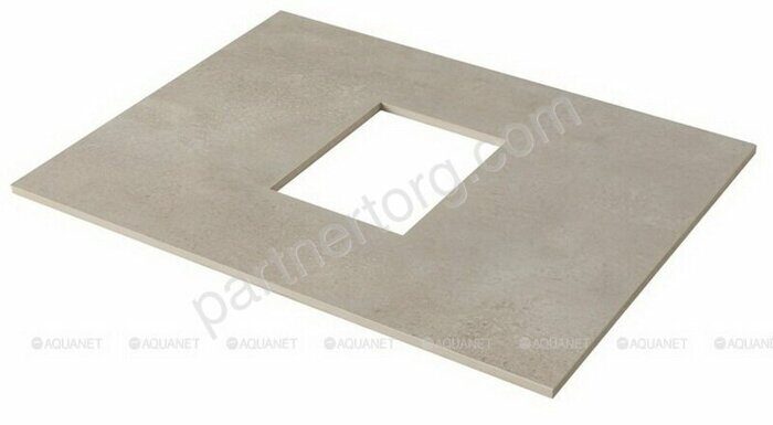 Nova Lite 60 TF01 серая столешница на тумбу Aquanet