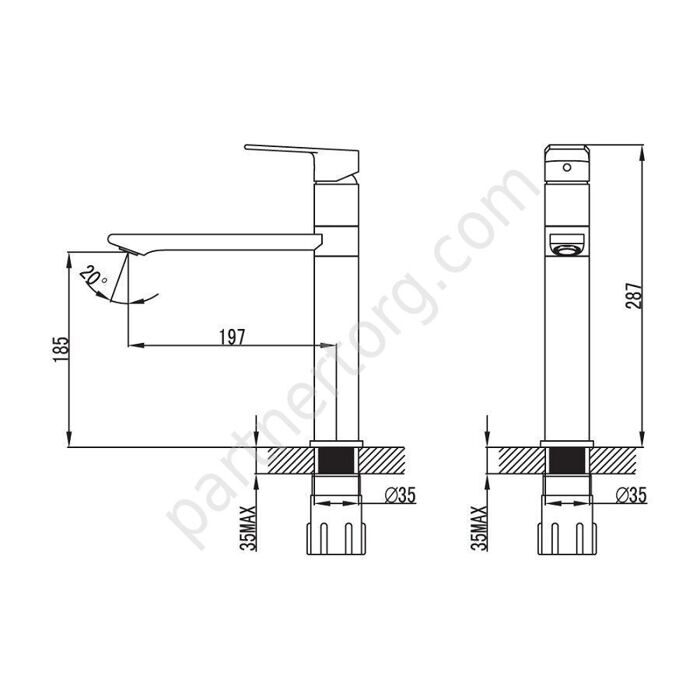 Edifice Iddis хром смеситель для кухни EDISB00i05