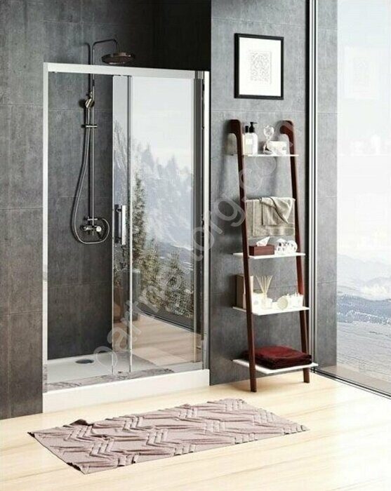 Aquanet Delta NPE6121, 00273612, душевая дверь раздвижная 130х200 см, прозрачное стекло, профиль хром