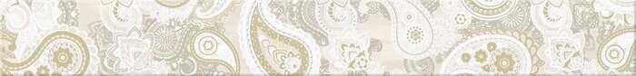 Pandora Crema Orient бордюр бежевый матовый рельеф 7,5х63см Azori