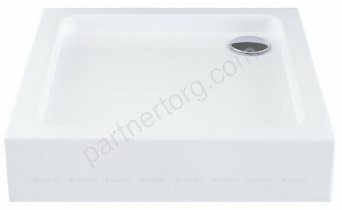 Aquanet GL180 душевой поддон квадратный белый 90х90