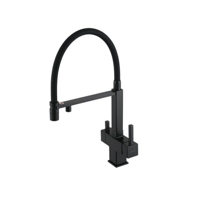 Gappo G4395-56 смеситель для кухни с подключением фильтра для питьевой воды черный