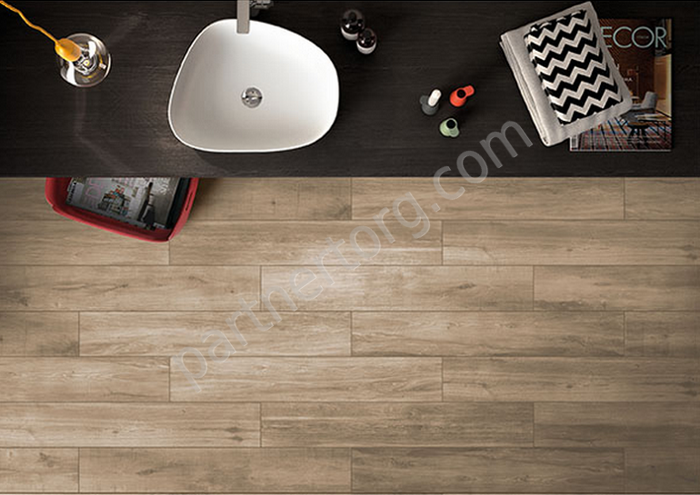 Aspenwood бежевый R10A керамогранит матовый 20х120см Vitra