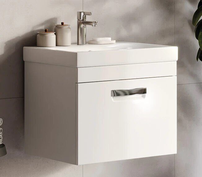 Estea 60.1Y Velvex подвесная тумба белая для ванной комнаты с раковиной como 60 Cersanit