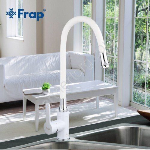 Frap F4041 смеситель для кухни белый