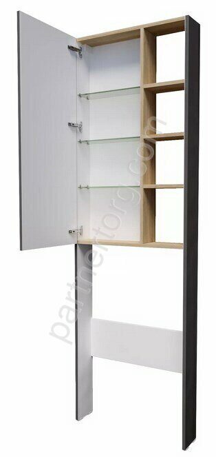 Gaula 60Н 1д шкаф напольный черный