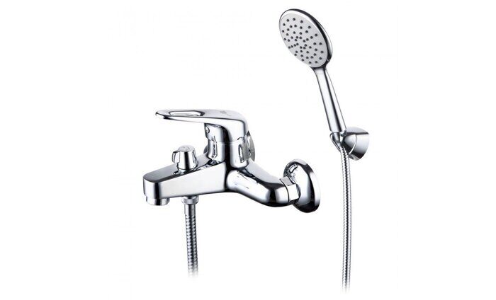 Luna LM4134C смеситель для ванны и душа с коротким фиксированным изливом, хром Lemark