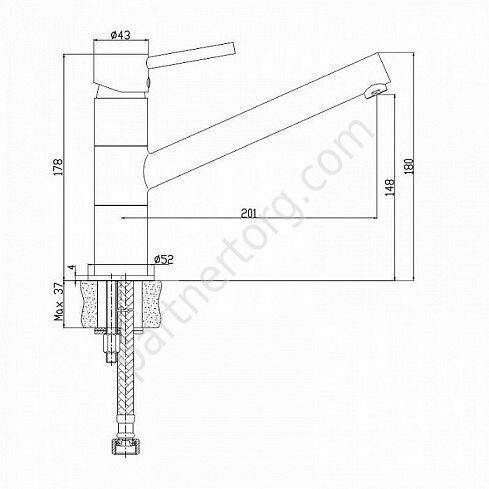 Veikan Iddis cмеситель для кухни шололад VL6CBSGi05