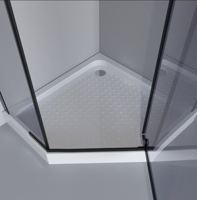 Niagara Eco NG-010-14DT 100х100х195см душевое ограждение, поддон  13см, черный, стекло тонированное