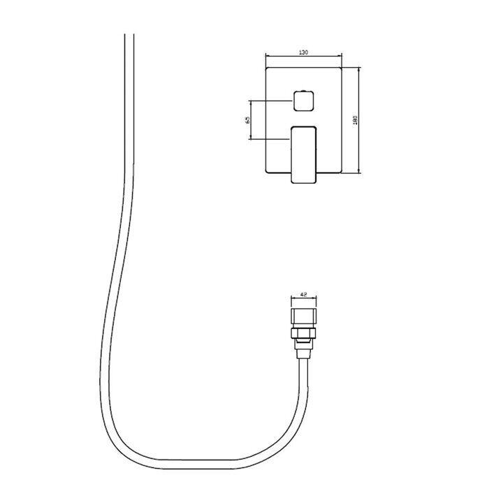 Raglo R30.27.06 Встраиваемая душевая система, черный
