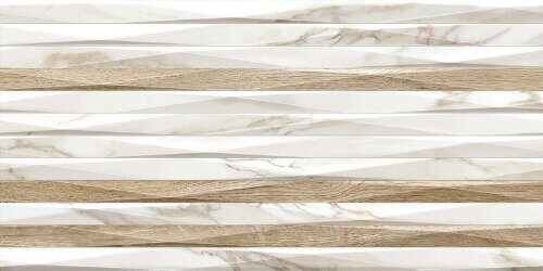 Euphoria настенная плитка бежевая матовая декофон 25х50см Alma Ceramica TWU2550EPH14