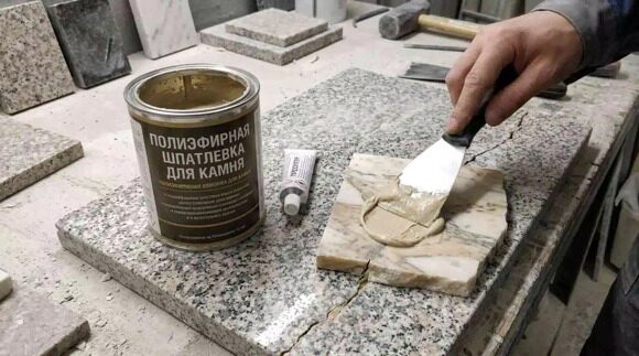 изображение Полиэфирная шпатлёвка для камня