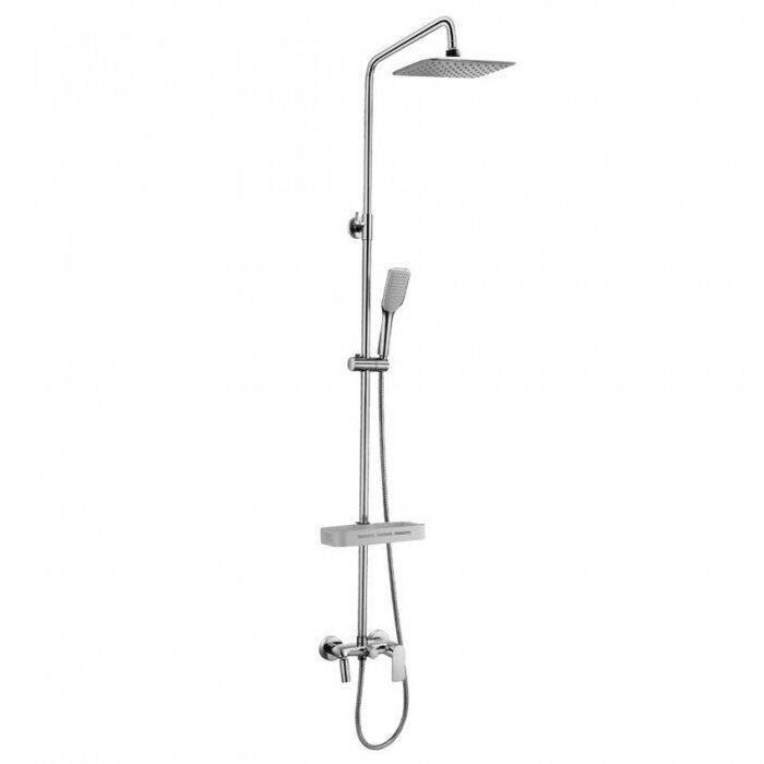 Tropic LM7002С, душевая система с тропическим душем, короткий излив, хром Lemark