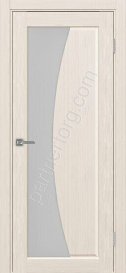 Сицилия 721.21 межкомнатная дверь ясень перламутровый со стеклом мателюкс