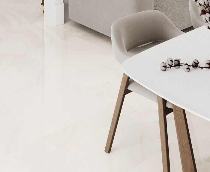 Onyx Queen Cream кремовый полированный керамогранит 60х60см Ceradim