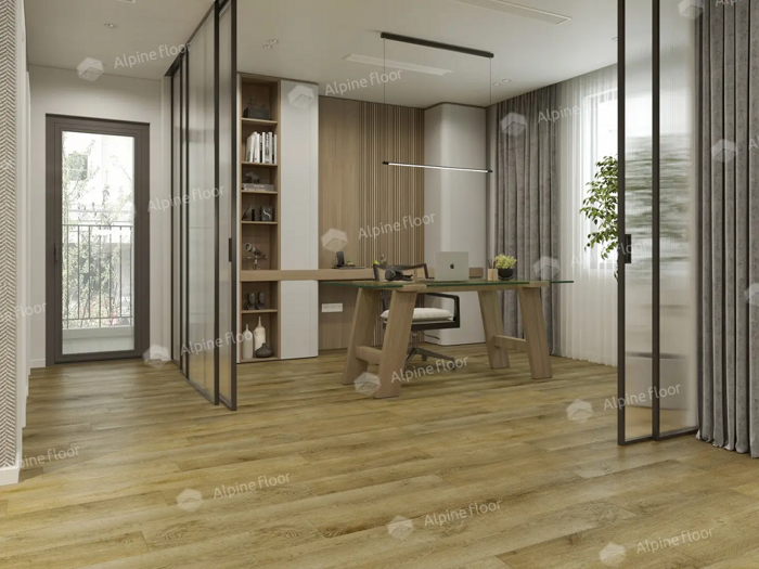 Дуб Имперский Ultra клеевая кварц-виниловая плитка Alpine Floor ECO 5-34