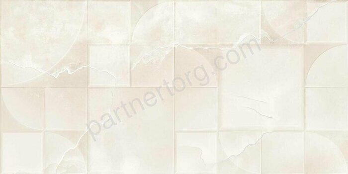 Onice Perla Rel. керамическая плитка бежевая глянцевая 31.5*63см Kerlife