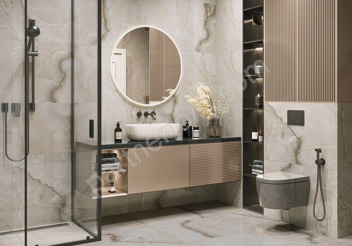 Linari Beige LCM керамогранит бежевый глянцевый 120х60см