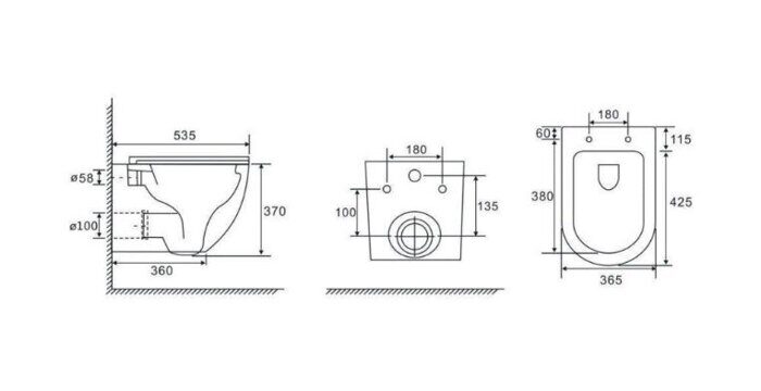 Calypso CS74UQ-OK унитаз подвесной Торнадо ультратихий с сидением