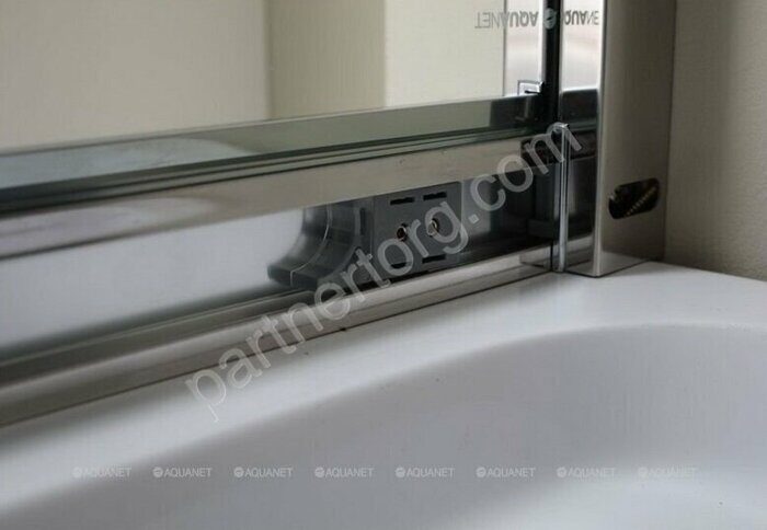 Aquanet Delta R550 NPE2142, душевой уголок полукруглый, 90х90х200 см, прозрачное стекло, профиль хром