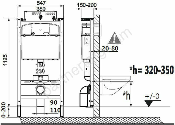 Комплект инсталляции с подвесным унитазом Roca ПЭК Dama Senso, крышка с микролифтом, без клавиши смыва