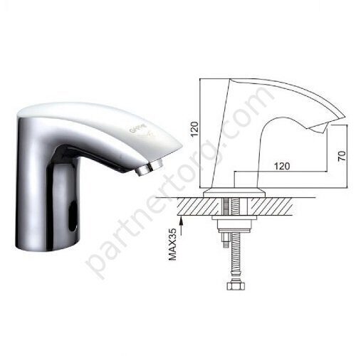 Gappo G518 сенсорный смеситель для раковины хром