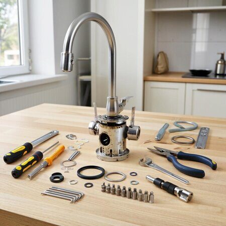 Подготовка к ремонту смесителя