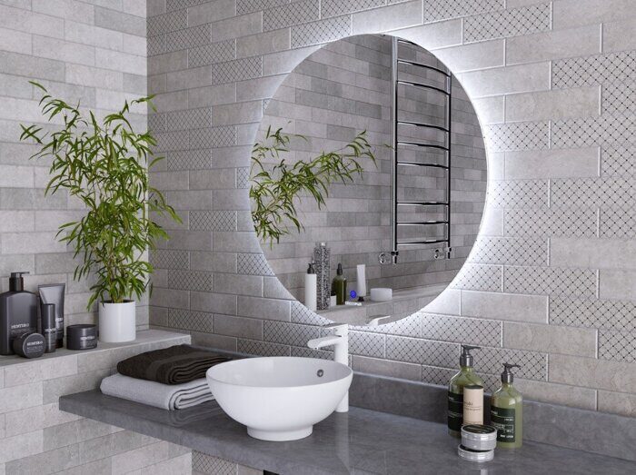 Cosmo зеркало круглое 70см для ванной комнаты  с сенсорным выключателем