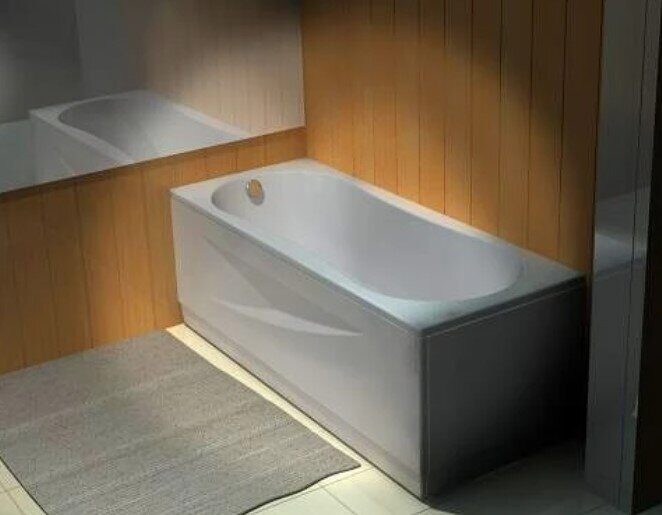 Афродита ванна акриловая Aquatek 150х70см с каркасом и сливом-переливом