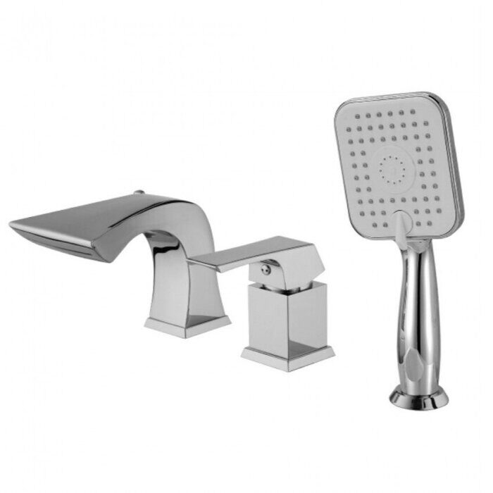 Unit LM4545C смеситель, встраиваемый на борт ванны, 3 отверстия, хром Lemark