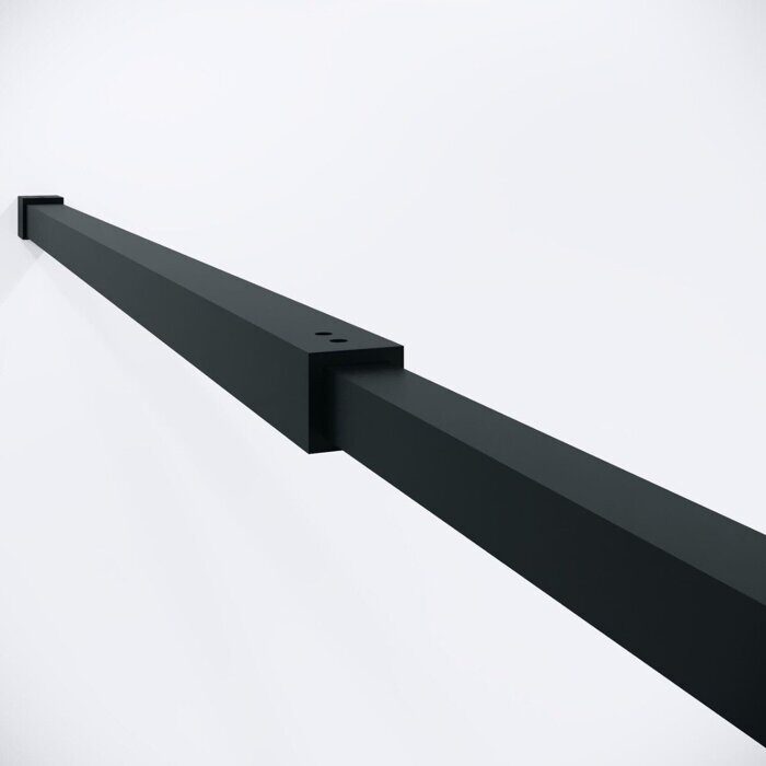 Niagara Nova NG-582-12BLACK душевая перегородка 120х200 см, черный матовый, стекло белый градиент