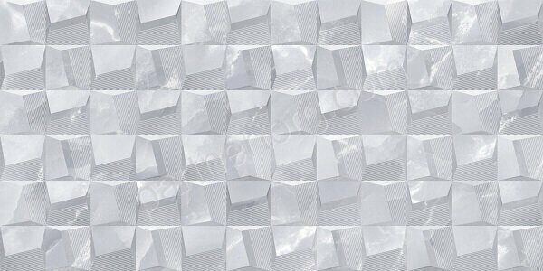 Grigio настенная плитка серая глянцевая рельеф декофон 25х50см Alma Ceramica TWU09GRG727
