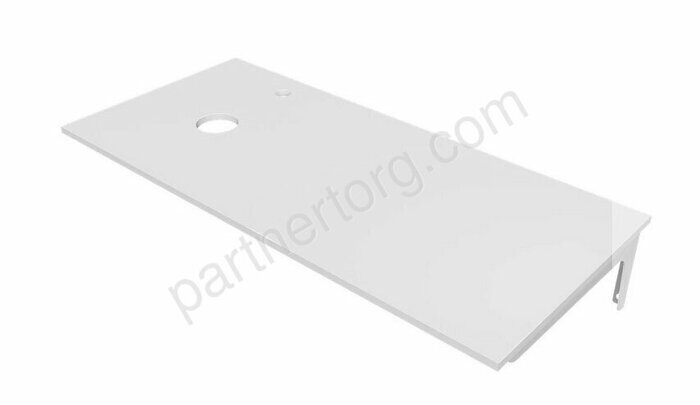 Wash 110 столешница под стиральную машину белый глянец
