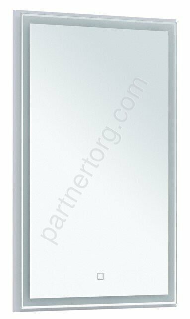 Nova Lite 50 белый глянец зеркало для ванной комнаты Aquanet