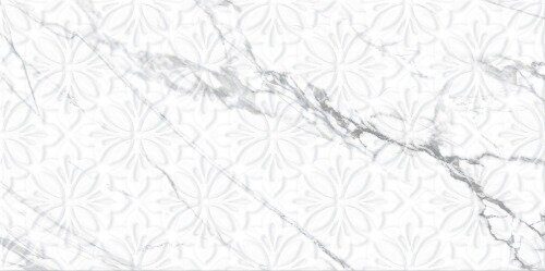 Lima Flower AltaCera белая настенная плитка глянцевая 24,9х50см