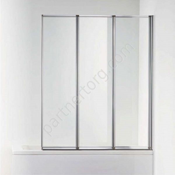 Alfa Bravat  стеклянная шторка на ванну 1000x1400, складная дверь Easy clean glass