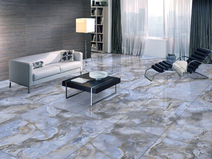 Honey Onyx Blue Polished PR213 керамогранит 120х60см Primavera