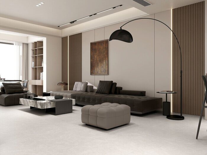 Timeless серо-бежевый керамогранит карвинг матовая Global Tile 60х60 см