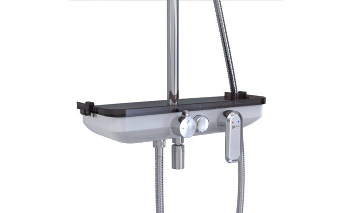 Tropic LM7012C, душевая система с тропическим душем, поворотный излив, хром Lemark