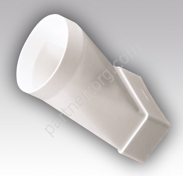 Соединитель канал-труба для плоских каналов СПКП, 204х60 мм, D 160 мм