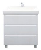 Кода 60Н тумба 3в.я. напольная белая