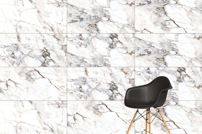 Marble-X бреча капрайа белый R9 керамогранит лаппатиров 60х120см Vitra