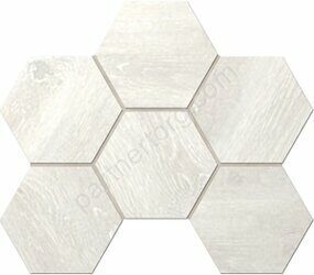Daintree Hexagon Light Grey DA00 светло-серый неполированный керамогранит 29х25см Estima Мозаика
