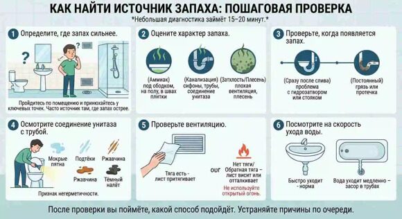 изображение инструкция Как найти источник запаха