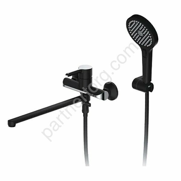 Gappo G2203-6 смеситель для ванной и душа черный