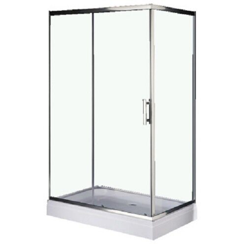 Loranto CS-8021S 120*80*195 душевое ограждение, поддон 13см, прозрачное стекло