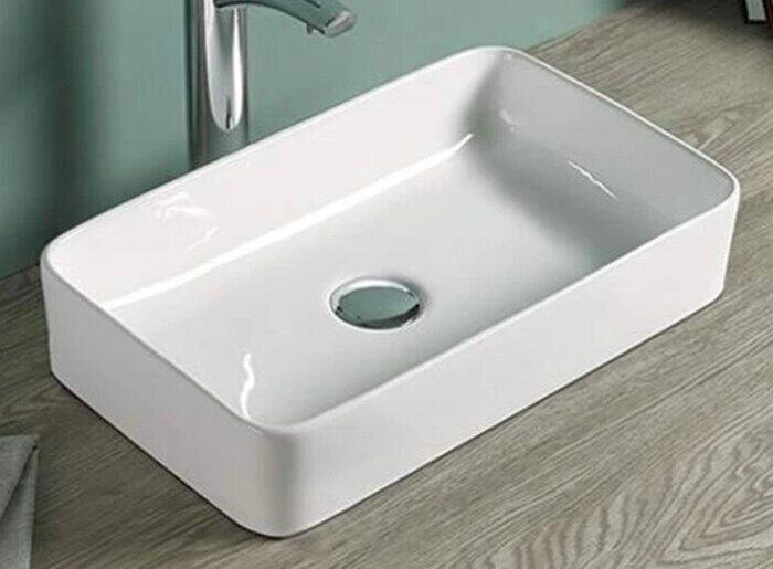 Velvex 78190 раковина накладная на столешницу 46х23х12 см