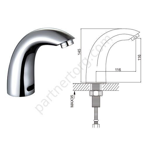 Gappo G517 сенсорный смеситель для раковины хром