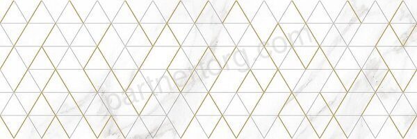 Camelot Tact белый полированный керамический декор 20х60см Laparet OS\B154\60125